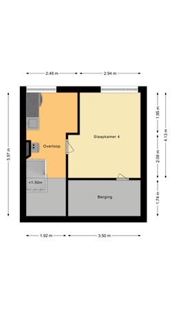 Plattegrond - Esdoornstraat 6, 3461 ER Linschoten - Tweede verdieping.jpg